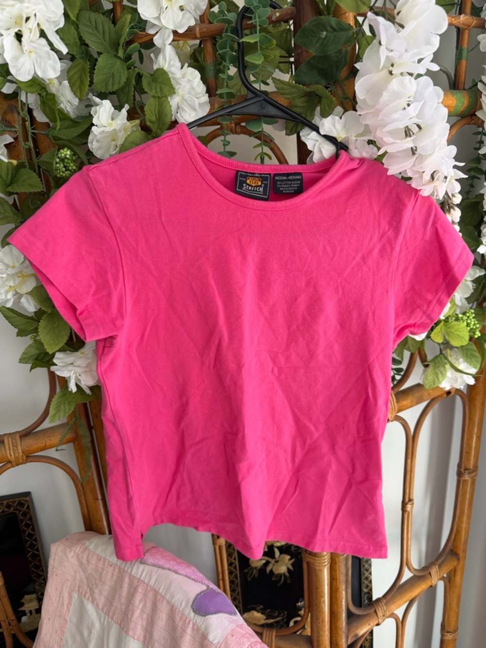 Route 66 Hot Pink Short Sleeve Crewneck Tee